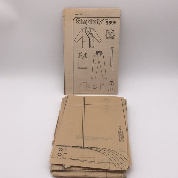 Simplicity 9699 Christie Brinkley Sewing Pattern Cut Size 16 Vintage - Picture 7 of 8